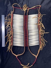 Beaded Breast Plate Indian Artifact Arrowhead