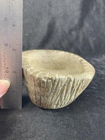 Stone Bowl Indian Artifact Arrowhead