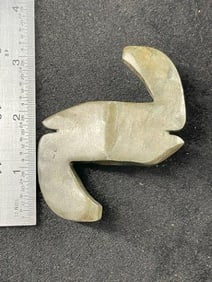 Unusual Bannerstone Indian Artifact Arrowhead