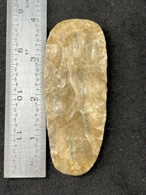 Chipped Celt with nice polish Indian Artifact Arrowhead