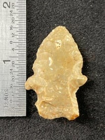 Evans Point from Arkansas Indian Artifact Arrowhead