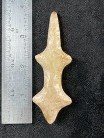 Polished Flint Lizard Effigy Indian Artifact Arrowhead