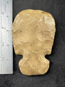 Chipped Hoe Indian Artifact Arrowhead