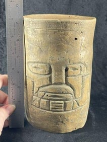 Pre-Columbian Mayan Pottery Vessel Indian Artifact Arrowhead