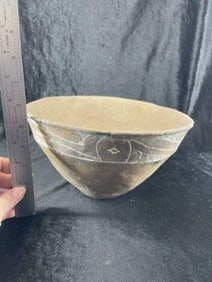 Caddo Bowl has repair Indian Artifact Arrowhead