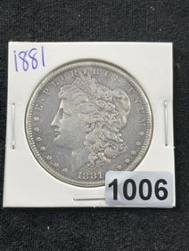 1881 Morgan Silver Dollar Coin