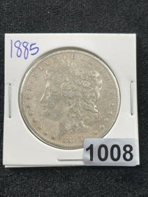 1885 Morgan Silver Dollar Coin