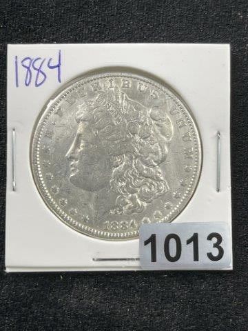 1884 Morgan Silver Dollar Coin (1 of 2)