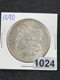1890 Morgan Silver Dollar Coin
