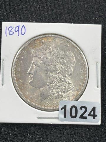 1890 Morgan Silver Dollar Coin (1 of 2)