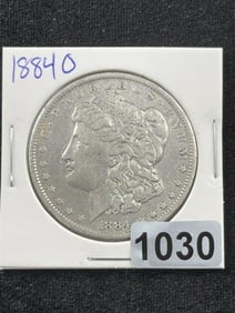 1884 O Morgan Silver Dollar Coin