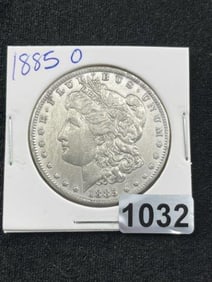 1885 O Morgan Silver Dollar Coin