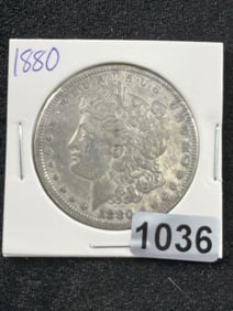 1880 Morgan Silver Dollar Coin