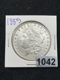 1885 Morgan Silver Dollar Coin