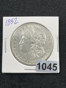 1882 Morgan Silver Dollar Coin
