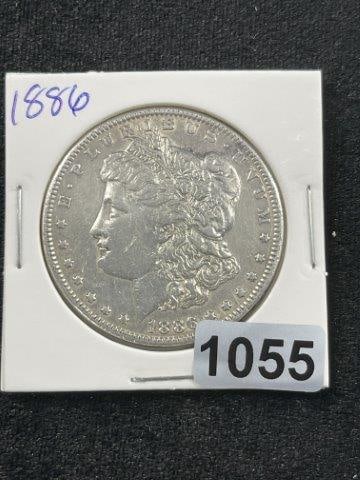 1886 Morgan Silver Dollar Coin (1 of 2)
