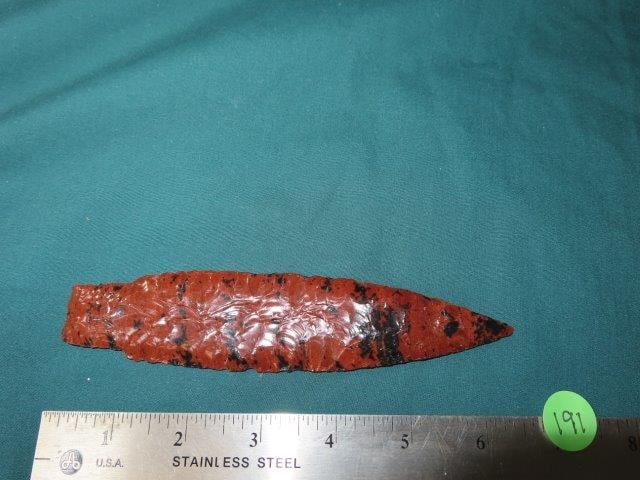 6 3/8" Eden Obsidian Arrowhead Nevada Arrowhead Collection (1 of 4)