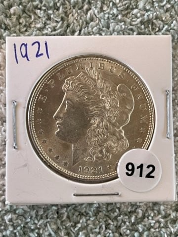 1921 Morgan Silver Dollar Coin: KEY WORDS: INDIAN ARTIFACT ARTIFACTS ARROWHEAD ARROWHEADS NATIVE AMERICAN MISSISSIPPIAN QUAPAW CADDO POTTERY COINS MORGAN Dollar Coin PEACE Dollar Coin SILVER COINS Arkansas. Now taking in consignment