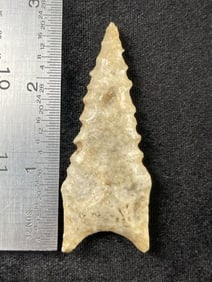 Dalton Indian Artifact Arrowhead