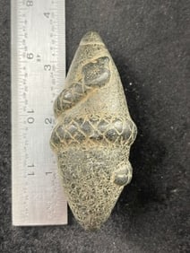 Snake Effigy Plummet Indian Artifact Arrowhead