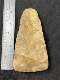 Chipped Hoe Indian Artifact Arrowhead