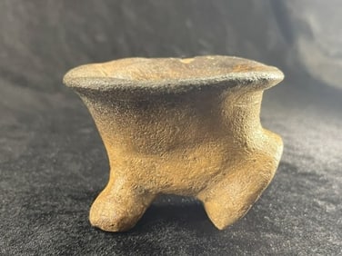 Pottery Pipe Indian Artifact Arrowhead