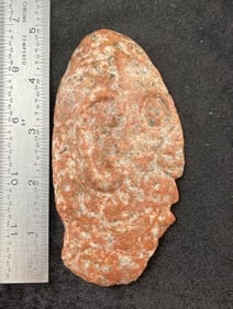 Pre-Columbian Stone Face Effigy Indian Artifact Arrowhead