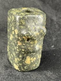 Face Effigy Bannerstone Indian Artifact Arrowhead