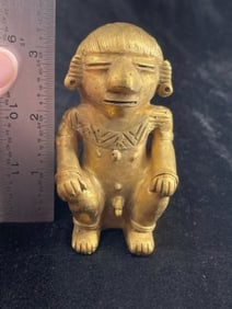 Tumbaga Tairona Figurine UNKNOWN MATERIAL Indian Artifact Arrowhead