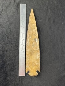 Very Large Spear Point Indian Artifact Arrowhead