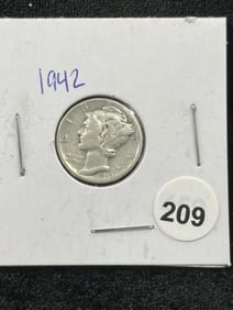 1942 Mercury Dime