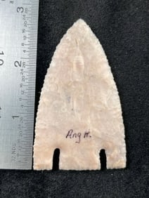 Calf Creek Indian Artifact Arrowhead
