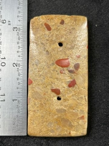 Gorget Indian Artifact Arrowhead: KEY WORDS: INDIAN ARTIFACT ARTIFACTS ARROWHEAD ARROWHEADS NATIVE AMERICAN MISSISSIPPIAN QUAPAW CADDO POTTERY COINS MORGAN DOLLAR PEACE DOLLAR SILVER COINS Arkansas. Now taking in consignments for pre-