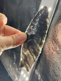 Obsidian Clovis Indian Artifact Arrowhead