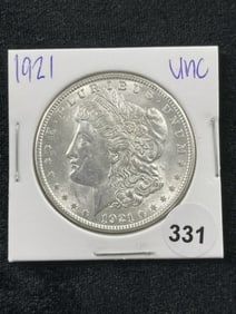 1921 UNC Morgan Silver Dollar Coin