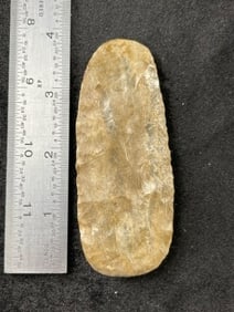 Chipped Polished Celt Indian Artifact Arrowhead