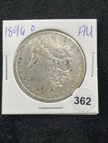 1896 O AU Morgan Silver Dollar Coin