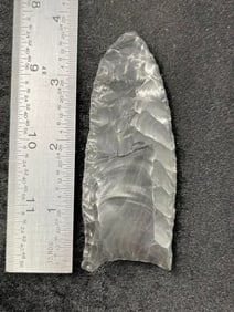 Obsidian Clovis Indian Artifact Arrowhead