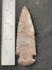 Hematite Dovetail Indian Artifact Arrowhead