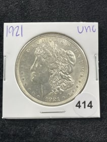 1921 UNC Morgan Silver Dollar Coin