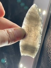 Obsidian Clovis Indian Artifact Arrowhead