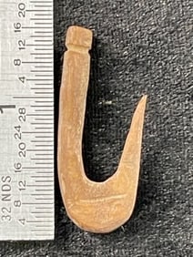 Bone Hook Indian Artifact Arrowhead