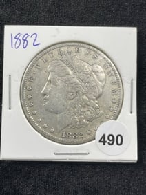 1882 Morgan Silver Dollar Coin