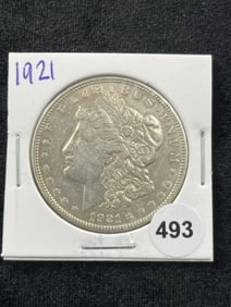 1921 Morgan Silver Dollar Coin