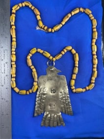 Hudson Bay Montreal Trade Necklace Indian Artifact Arrowhead