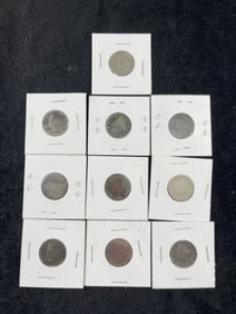 10 Liberty "V" Nickels