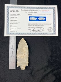 Adena Robbins Point with Sam Johnson COA from Greene County, Arkansas ex- Barth Grayson Collection