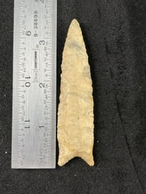 Dalton Indian Artifact Arrowhead