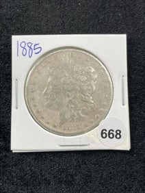 1885 Morgan Silver Dollar Coin