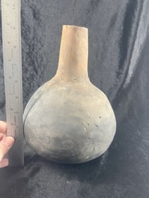 Mississippian Water Bottle repaired Indian Artifact Arrowhead